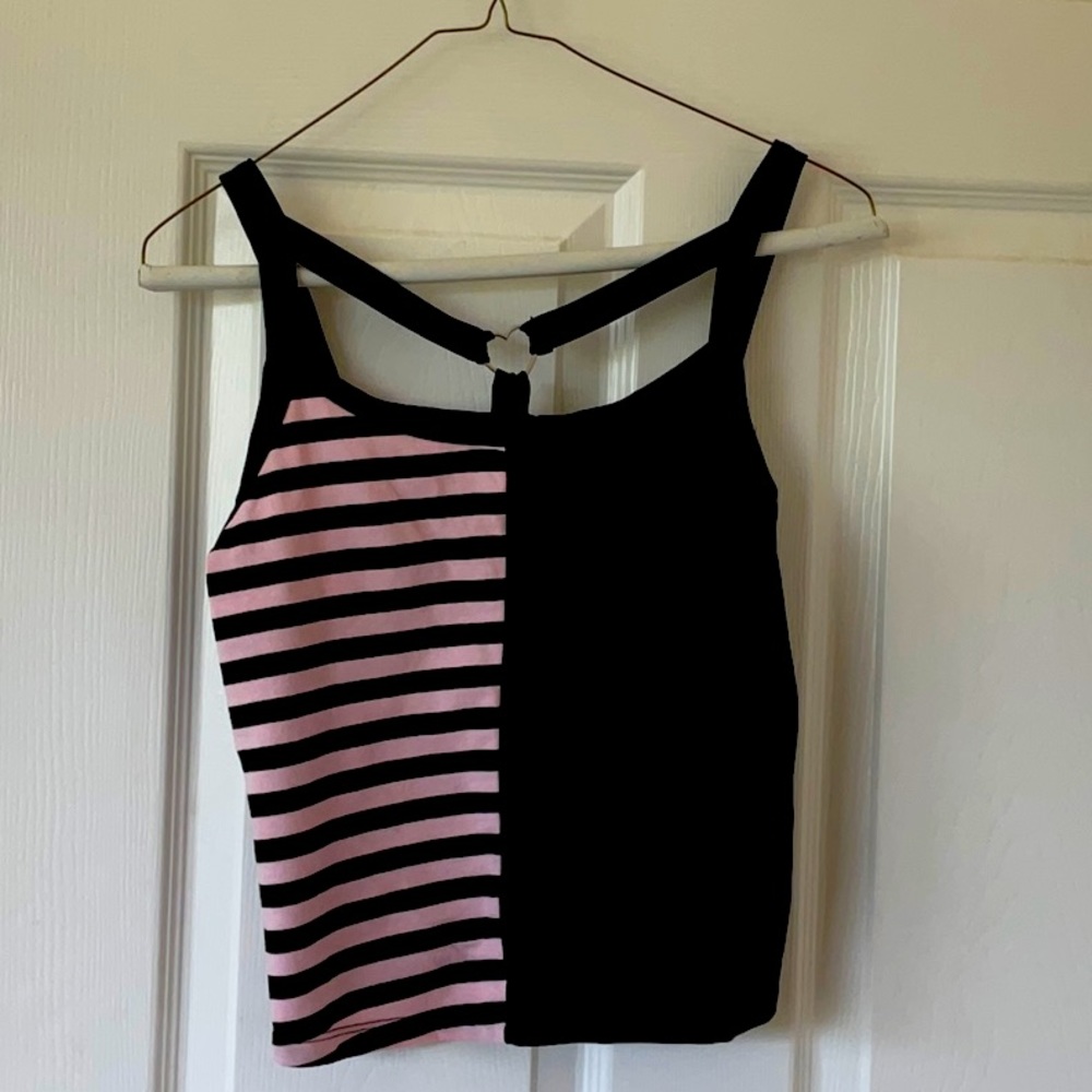 Striped Heart Tank Top
